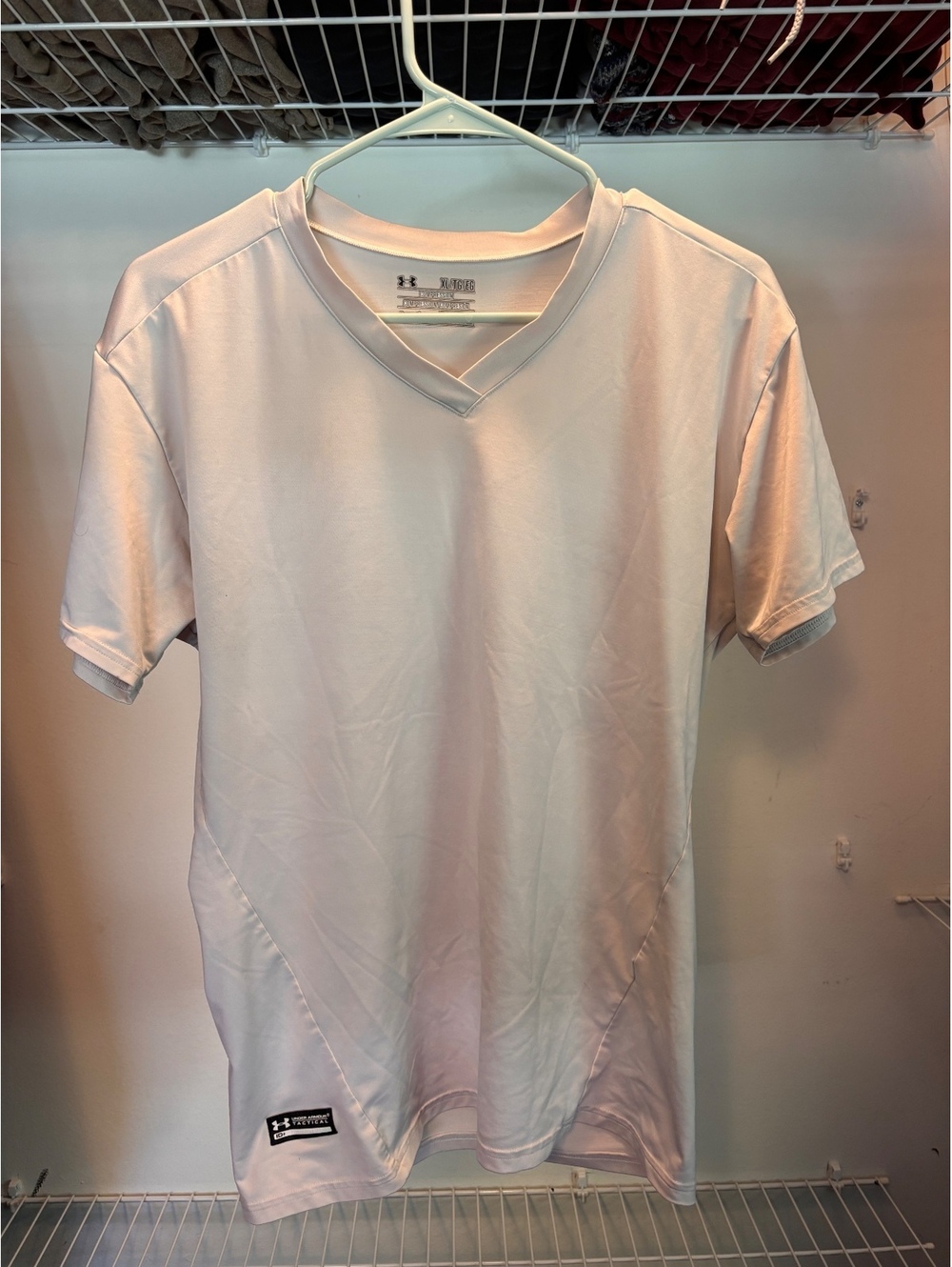 Under Armour Tactical Compression White V-Neck T-Shirt XL